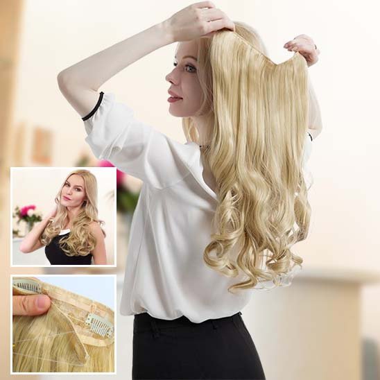 Extension clip cheveux