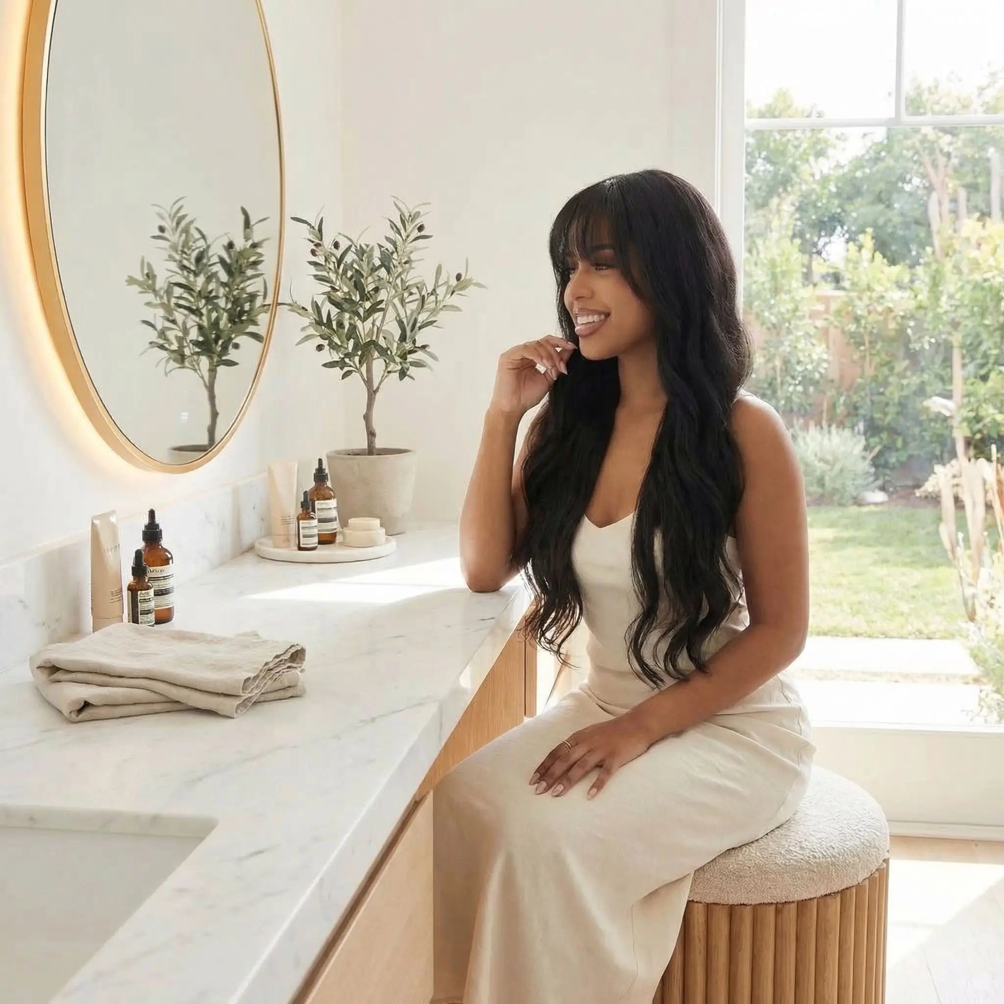 Perruque en cheveux humain Lian