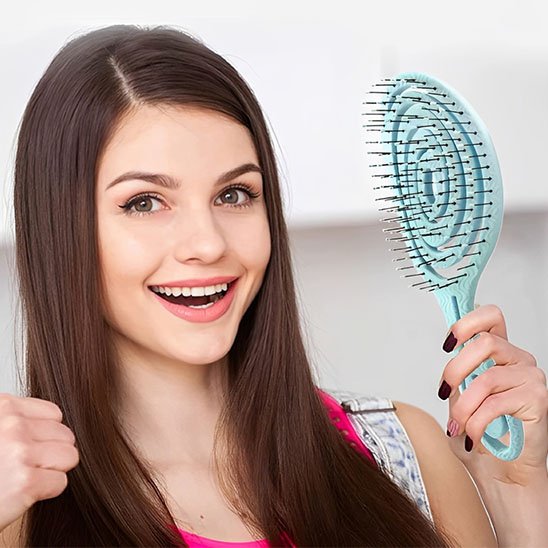 brosse cheveux bouclés douce boucle
